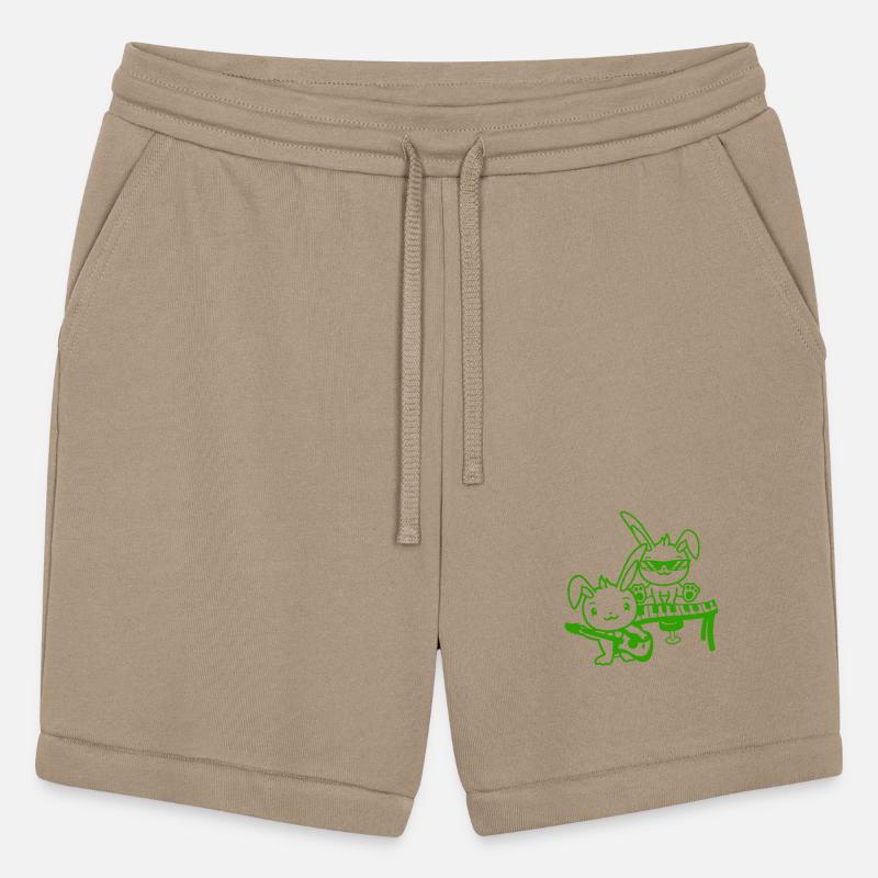 2 Bunny Rabbit Band Cute Two Friends Playing Music