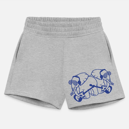 2 Elephants Two Friends Playing Guitar Band Team