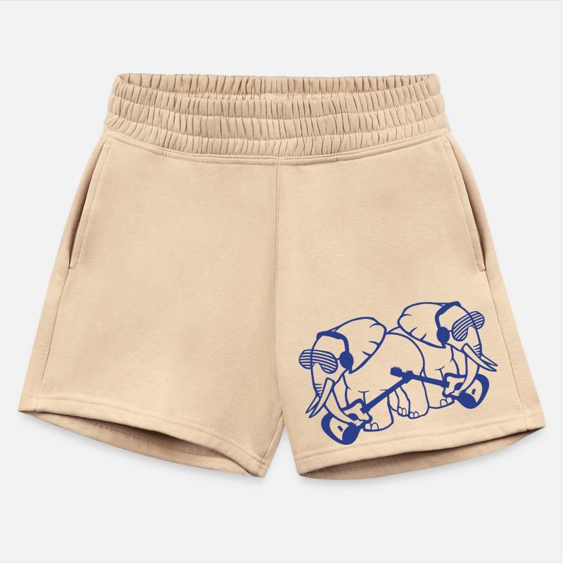 2 Elephants Two Friends Playing Guitar Band Team