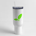 2 Green Beautiful Leaves Eco Spring Summer Nature