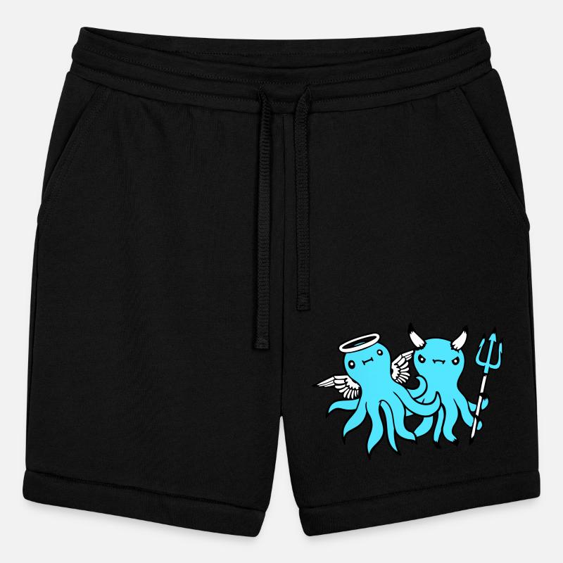 2 Octopus Devil Angel Heaven Hell Team Two Friends