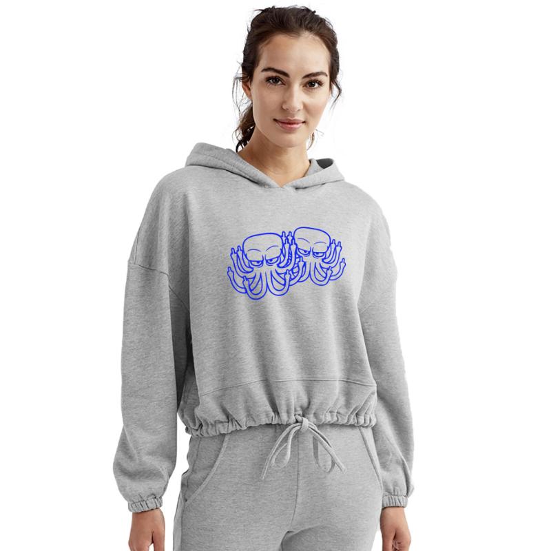 2 Octopus middle finger insult Fuck You Off team