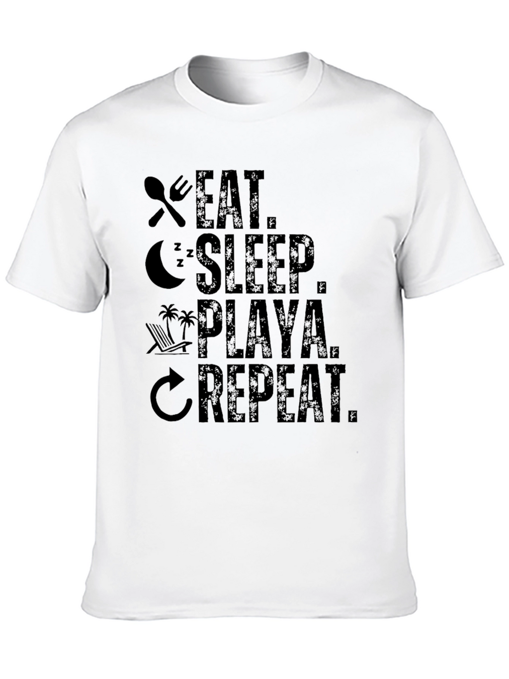 Eat Sleep Playa Repeat Graphic T-Shirt