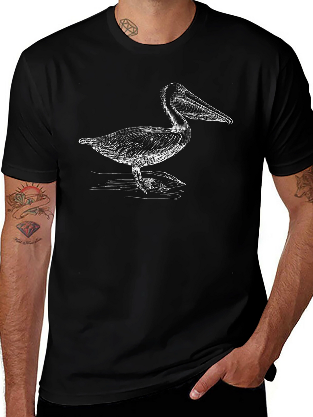 Pelican Graphic Tee - Mens Black T-Shirt