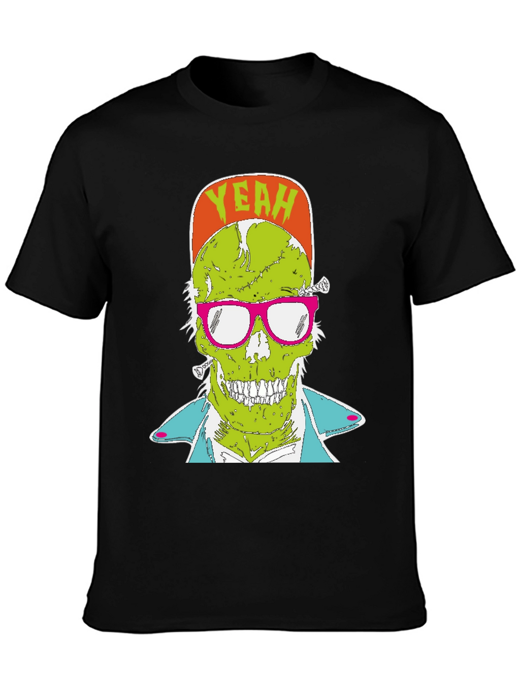 Zombie Graphic T-Shirt - Yeah! Skull Tee