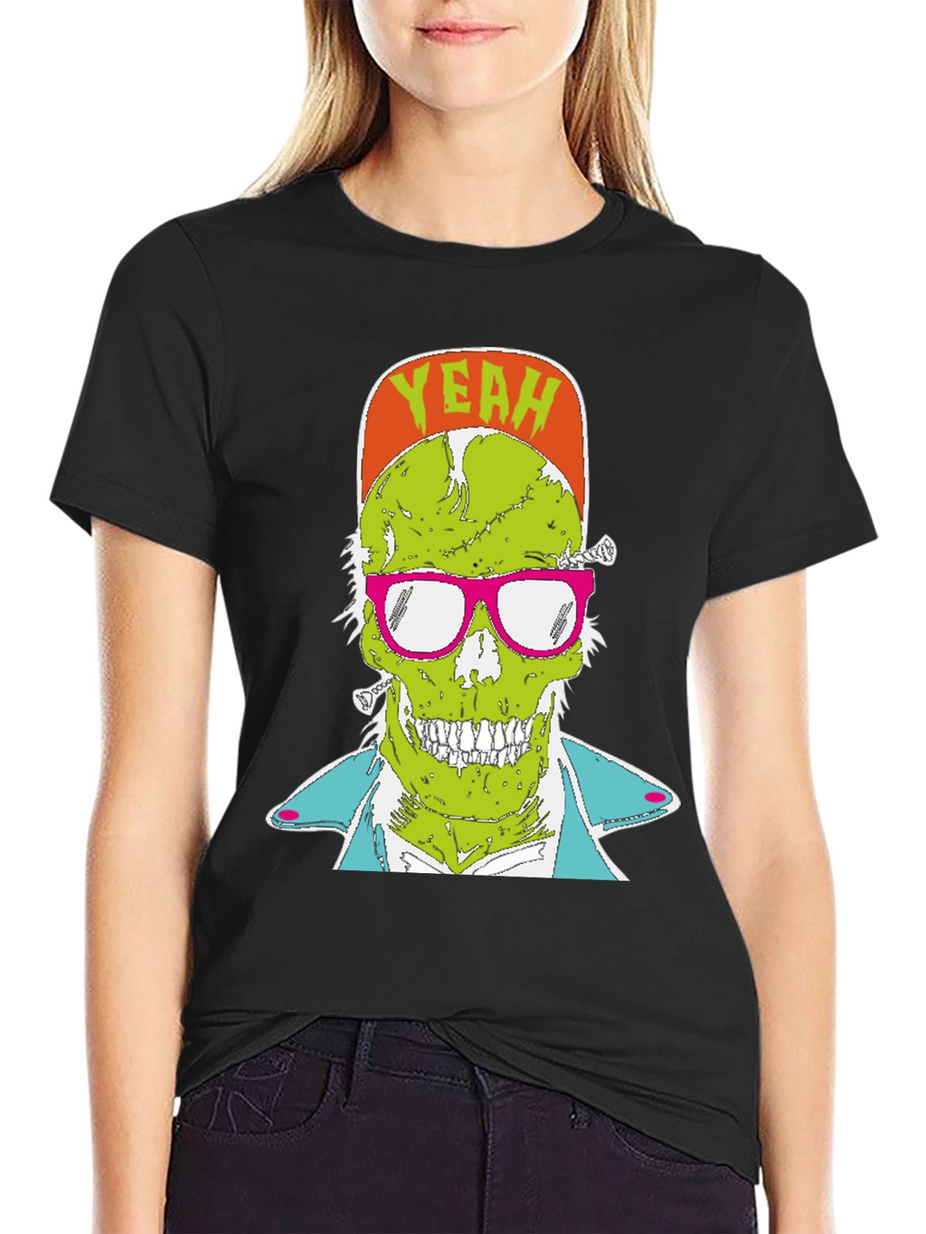 Zombie Graphic T-Shirt - Yeah! Skull Tee