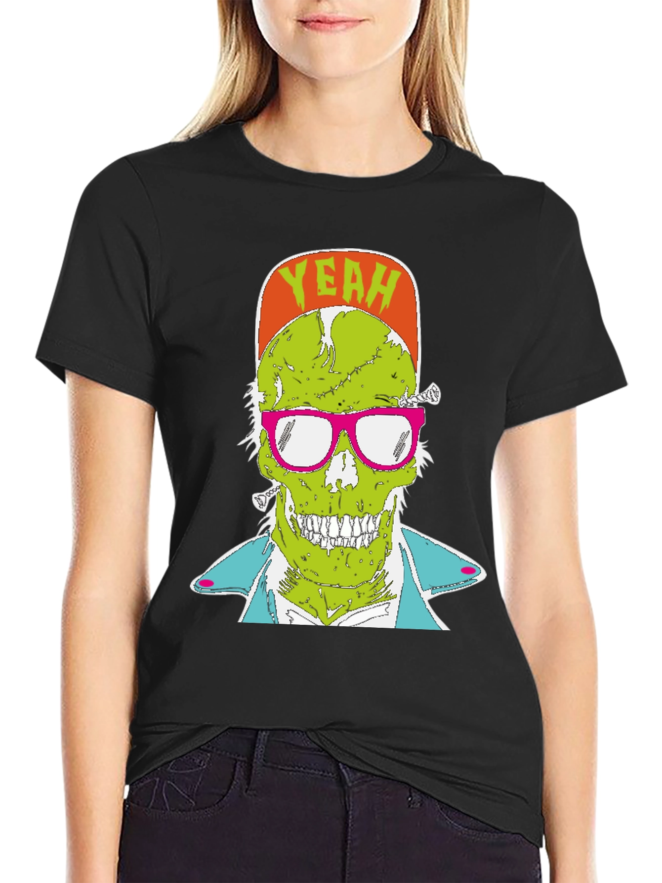 Zombie Graphic T-Shirt - Yeah! Skull Tee
