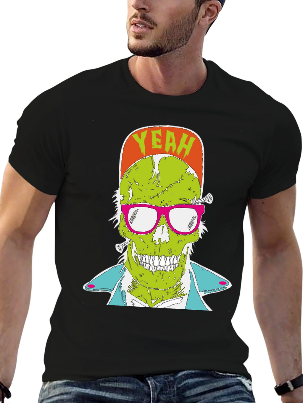 Zombie Graphic T-Shirt - Yeah! Skull Tee