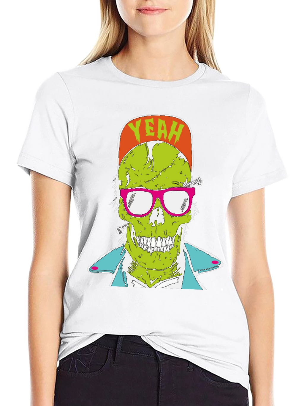 Zombie Graphic T-Shirt - Yeah! Skull Tee