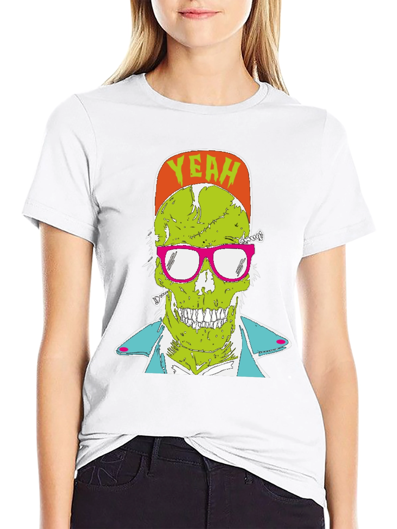 Zombie Graphic T-Shirt - Yeah! Skull Tee