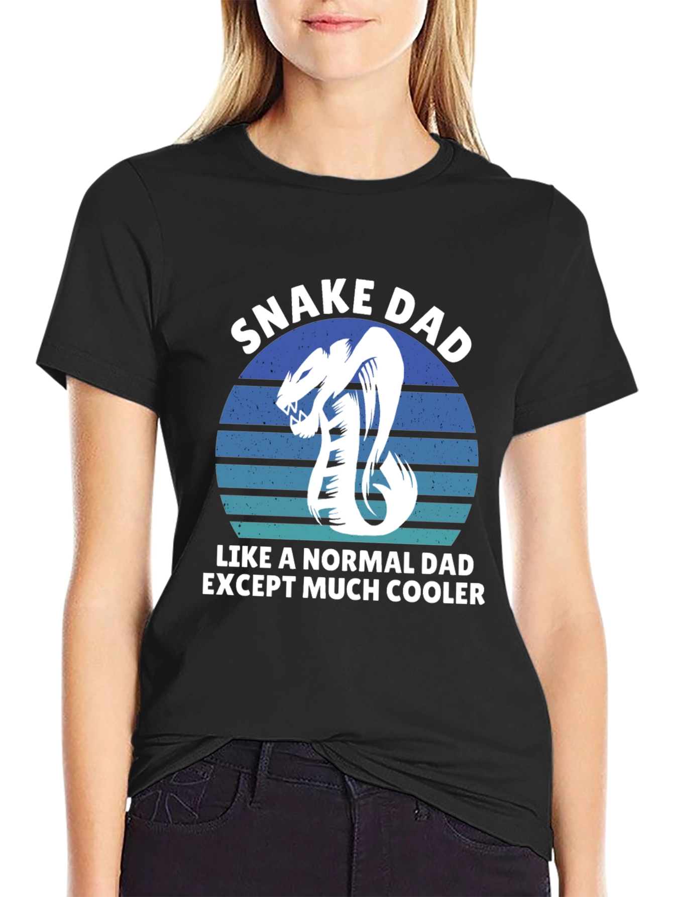 Snake Dad Graphic T-Shirt - Cool Fathers Day Gift
