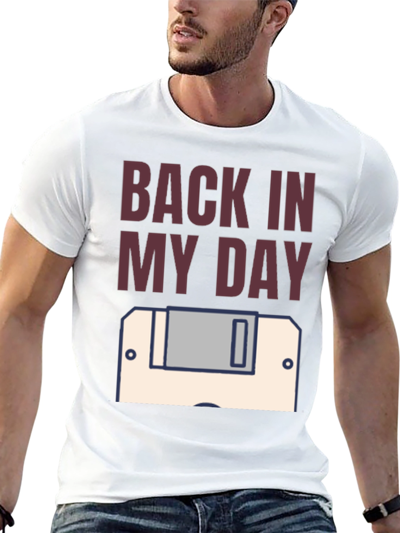 Back In My Day Floppy Disk Graphic Tee