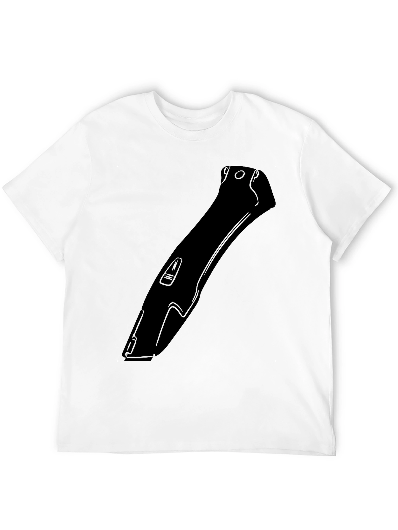 Mens Black Hair Clipper Graphic T-Shirt