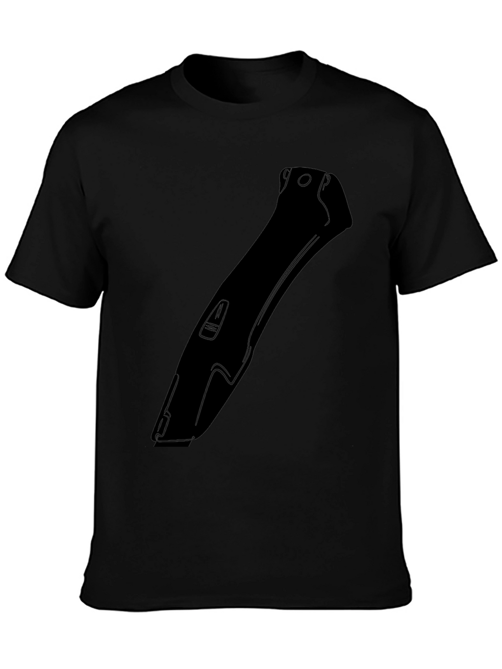 Mens Black Hair Clipper Graphic T-Shirt