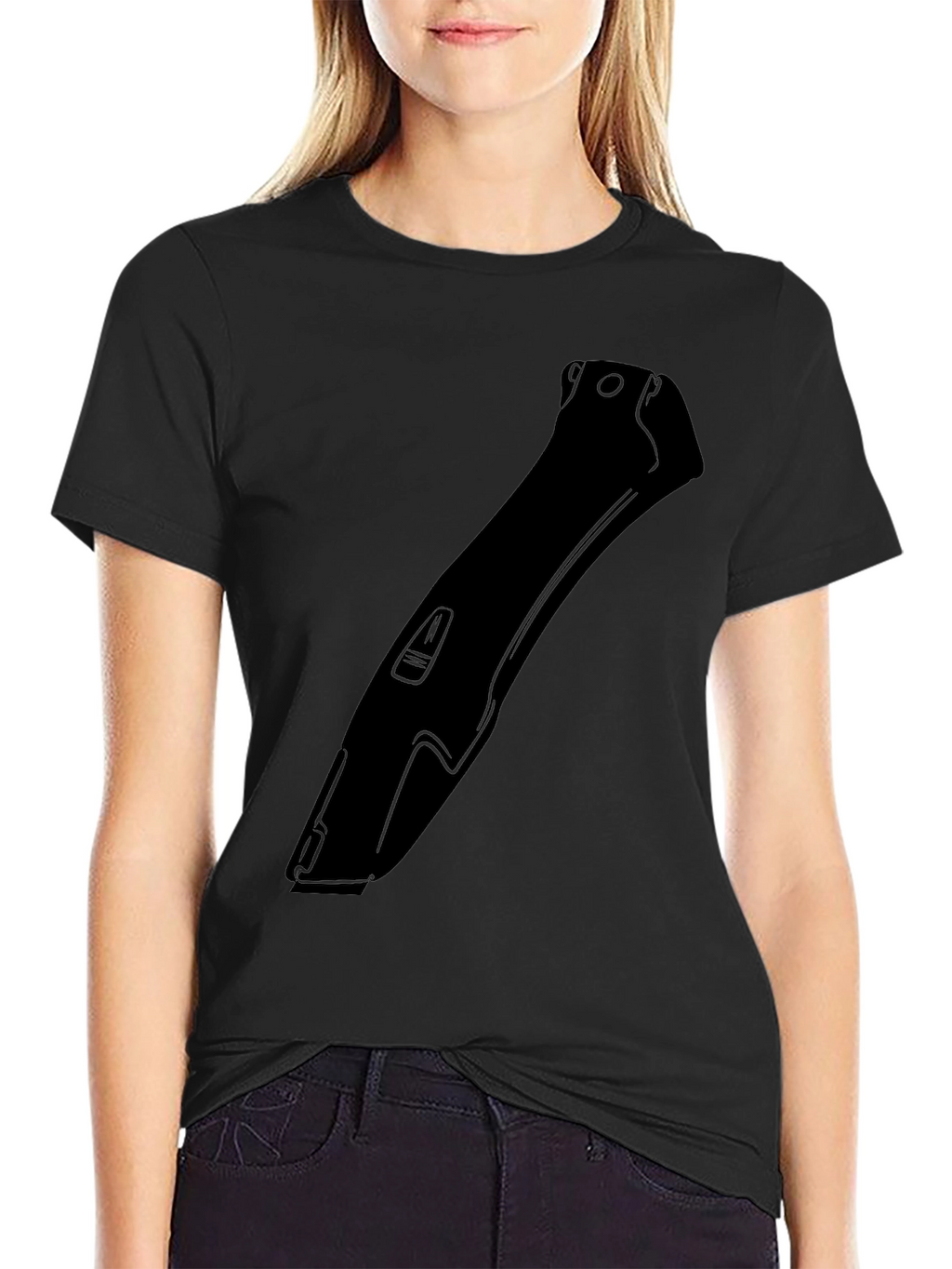 Mens Black Hair Clipper Graphic T-Shirt