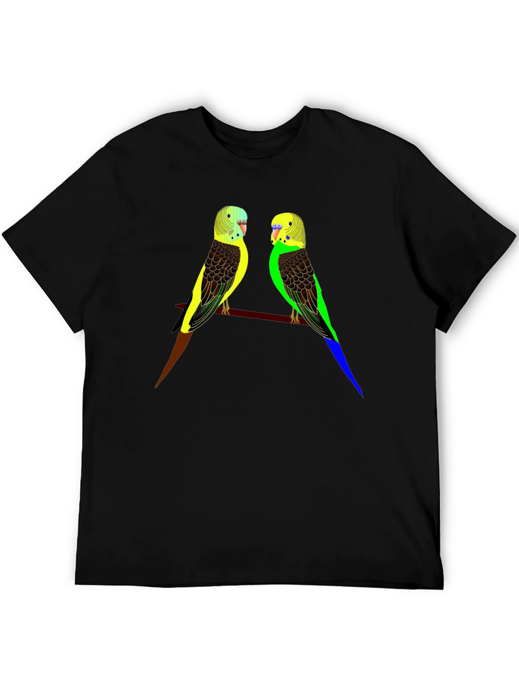 Parakeet Bird Graphic Tee - Stylish Comfort