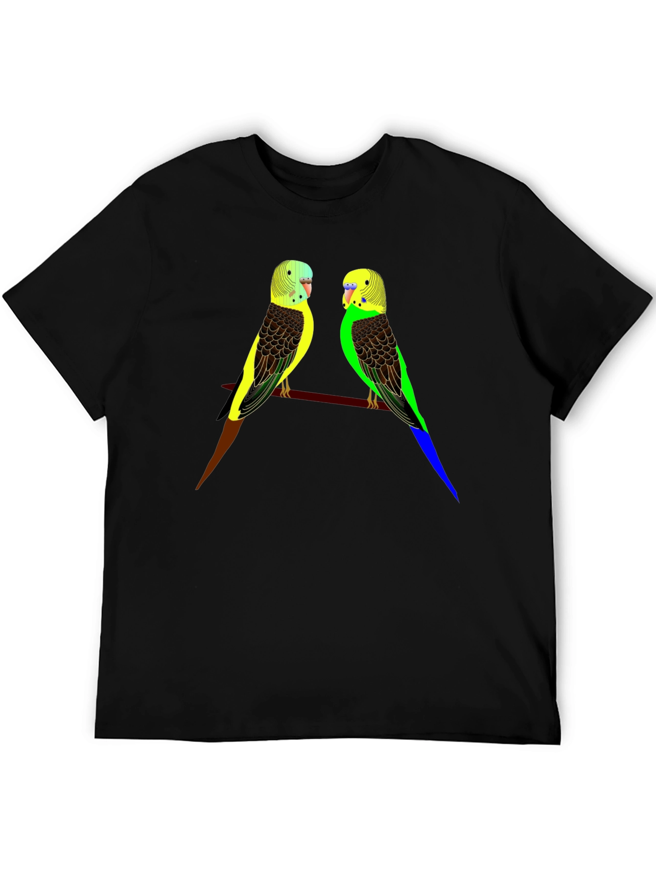 Parakeet Bird Graphic Tee - Stylish Comfort