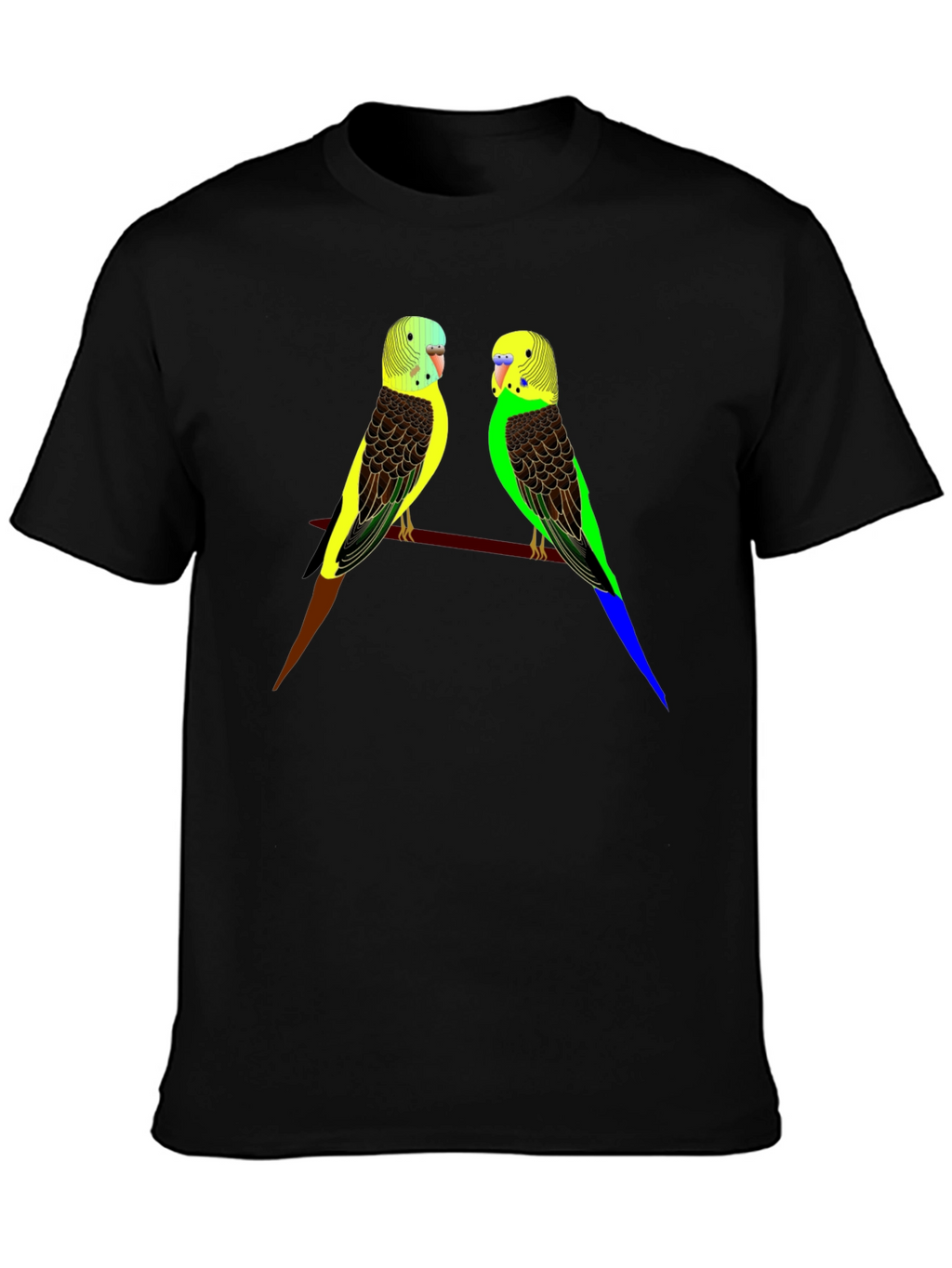 Parakeet Bird Graphic Tee - Stylish Comfort