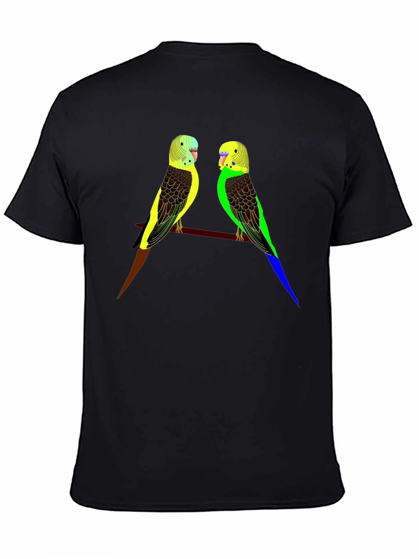 Parakeet Bird Graphic Tee - Stylish Comfort