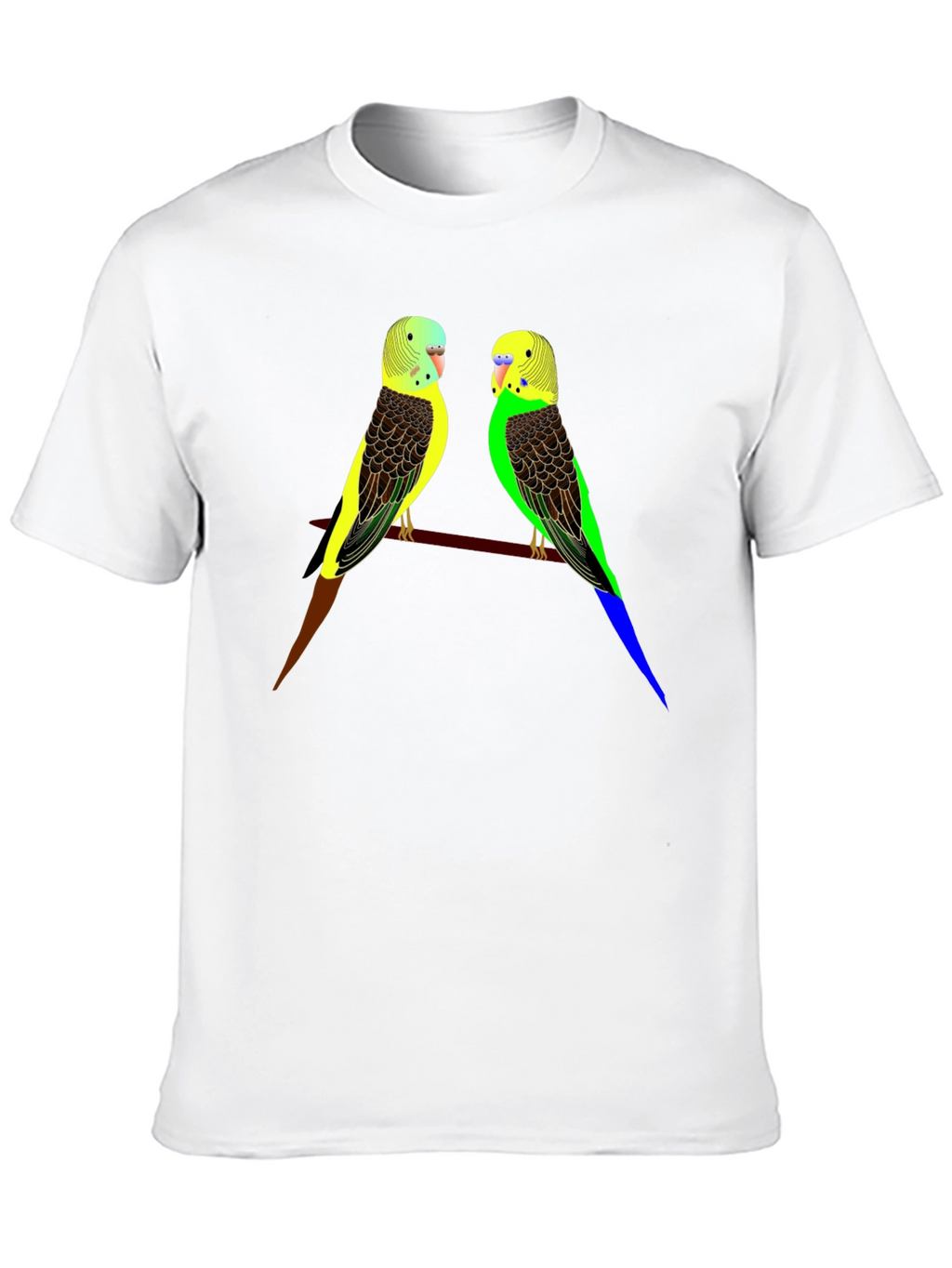 Parakeet Bird Graphic Tee - Stylish Comfort
