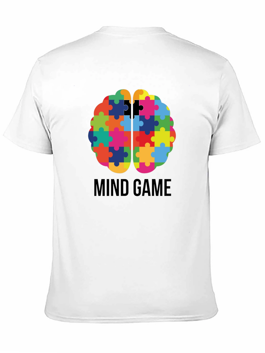 Mind Game Puzzle Brain Graphic T-Shirt