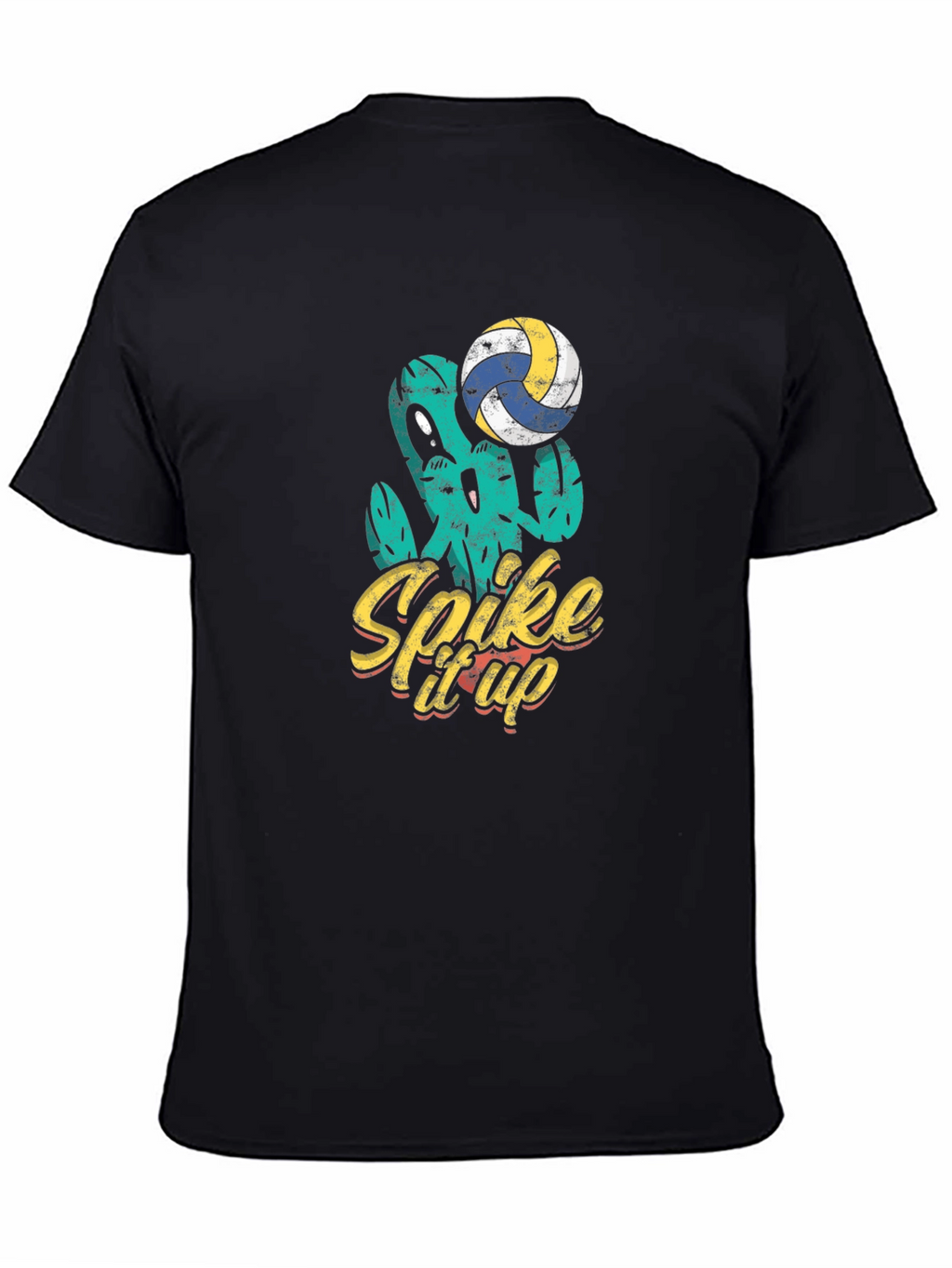 Spike It Up Volleyball Cactus Graphic Tee