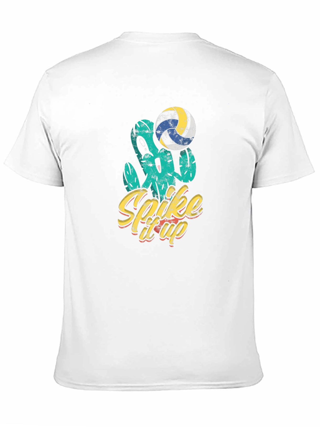 Spike It Up Volleyball Cactus Graphic Tee