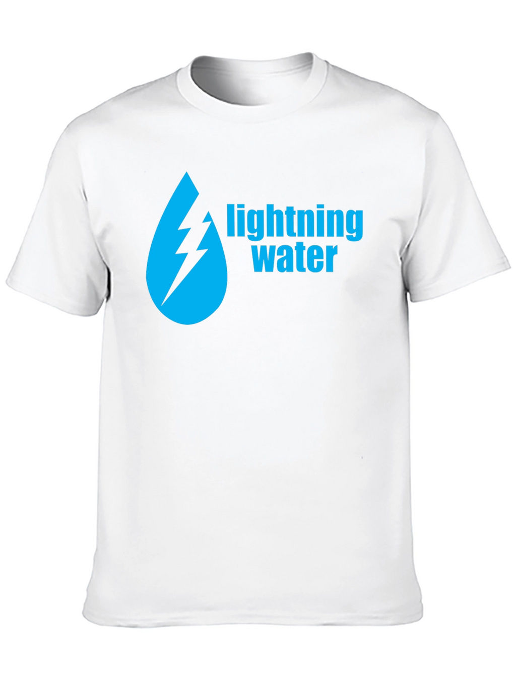 Lightning Water Graphic Black T-Shirt