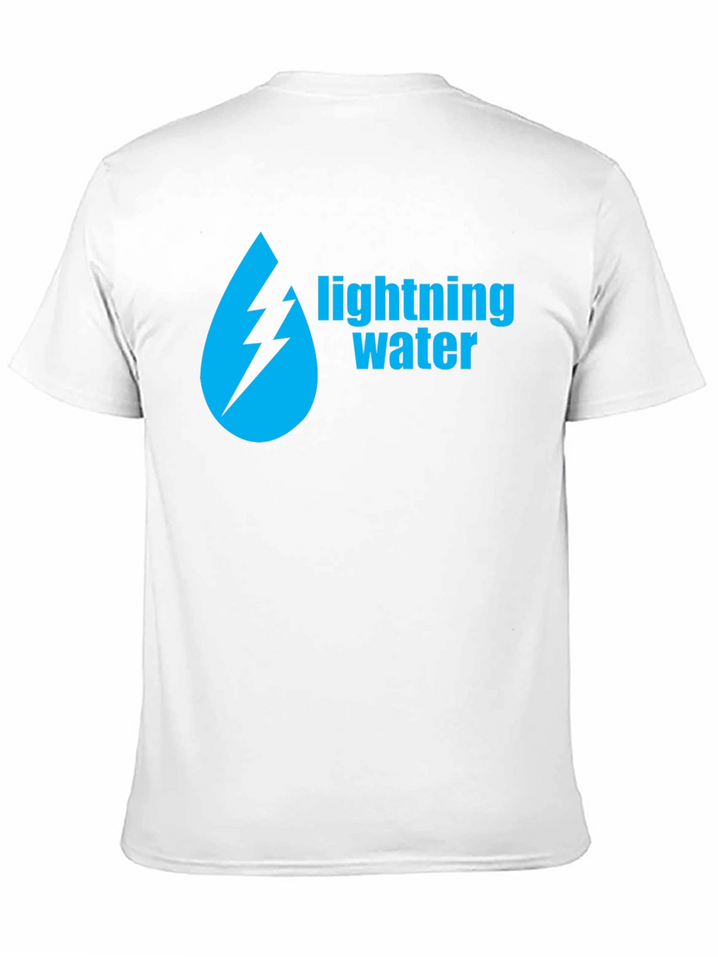 Lightning Water Graphic Black T-Shirt