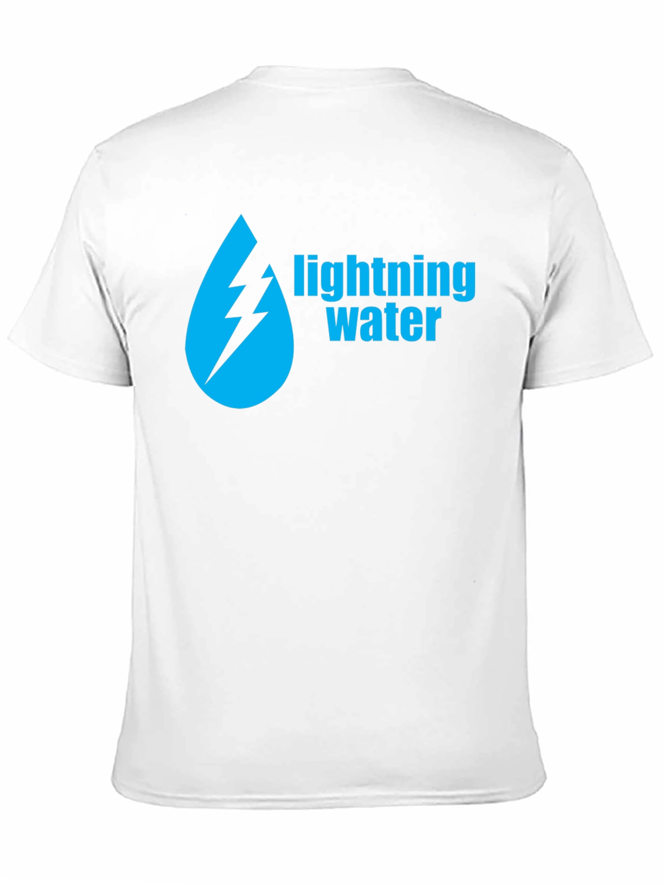 Lightning Water Graphic Black T-Shirt