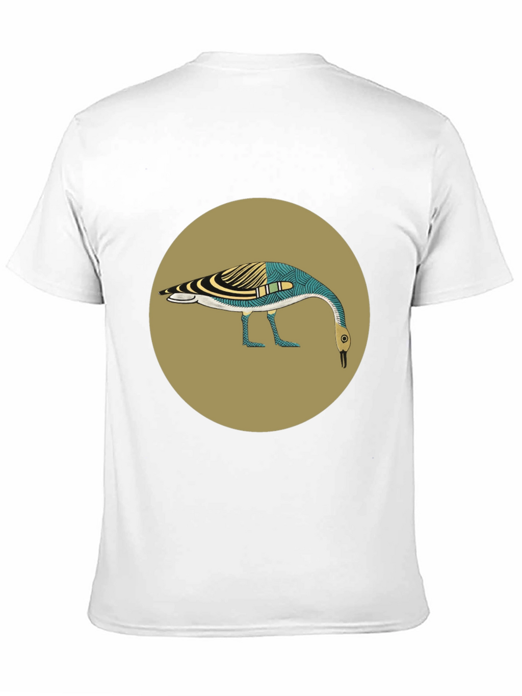 Abstract Goose Graphic Tee - Black