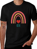 Rainbow Heart Personalized T-Shirt