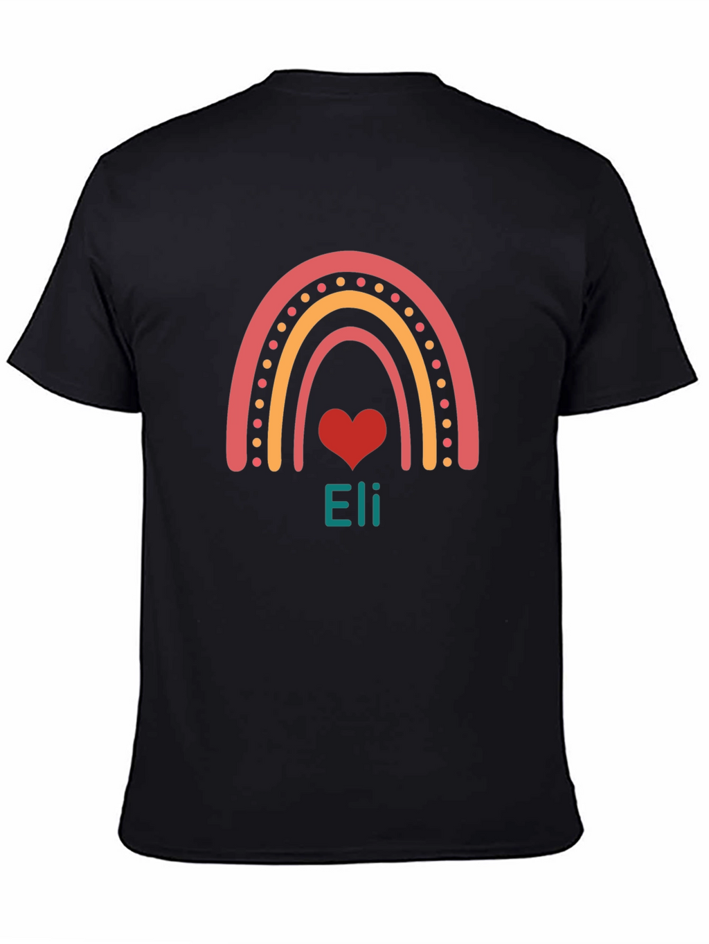 Rainbow Heart Personalized T-Shirt