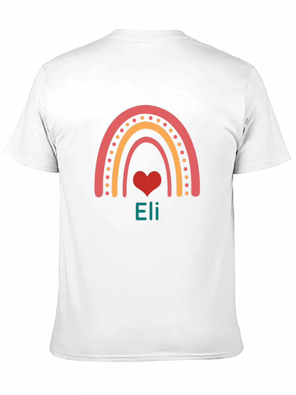 Rainbow Heart Personalized T-Shirt