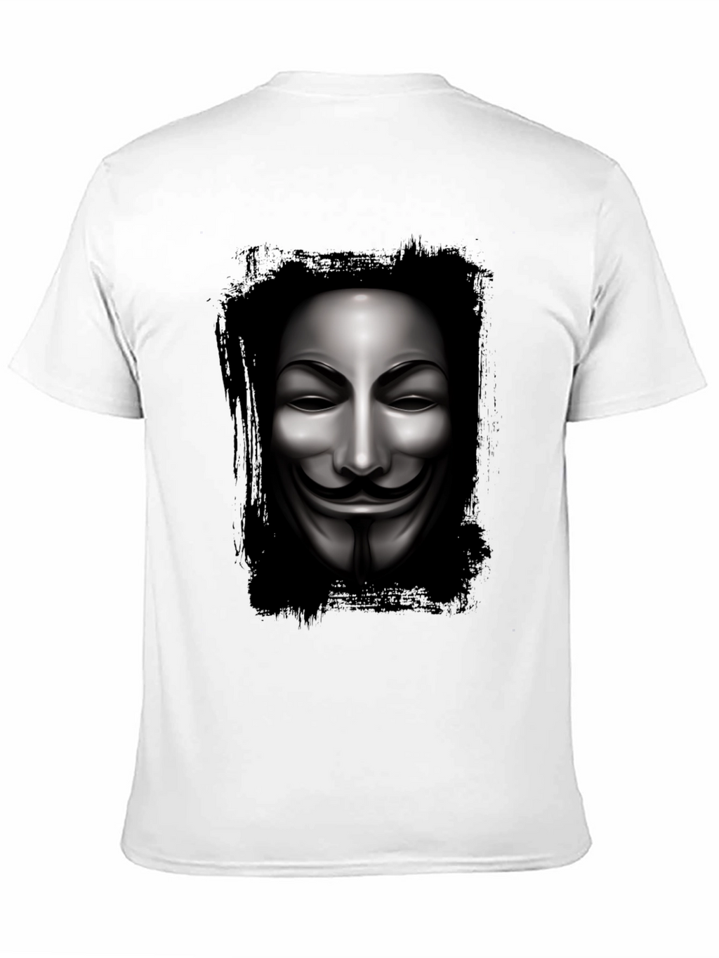 Anonymous Mask Graphic Black T-Shirt