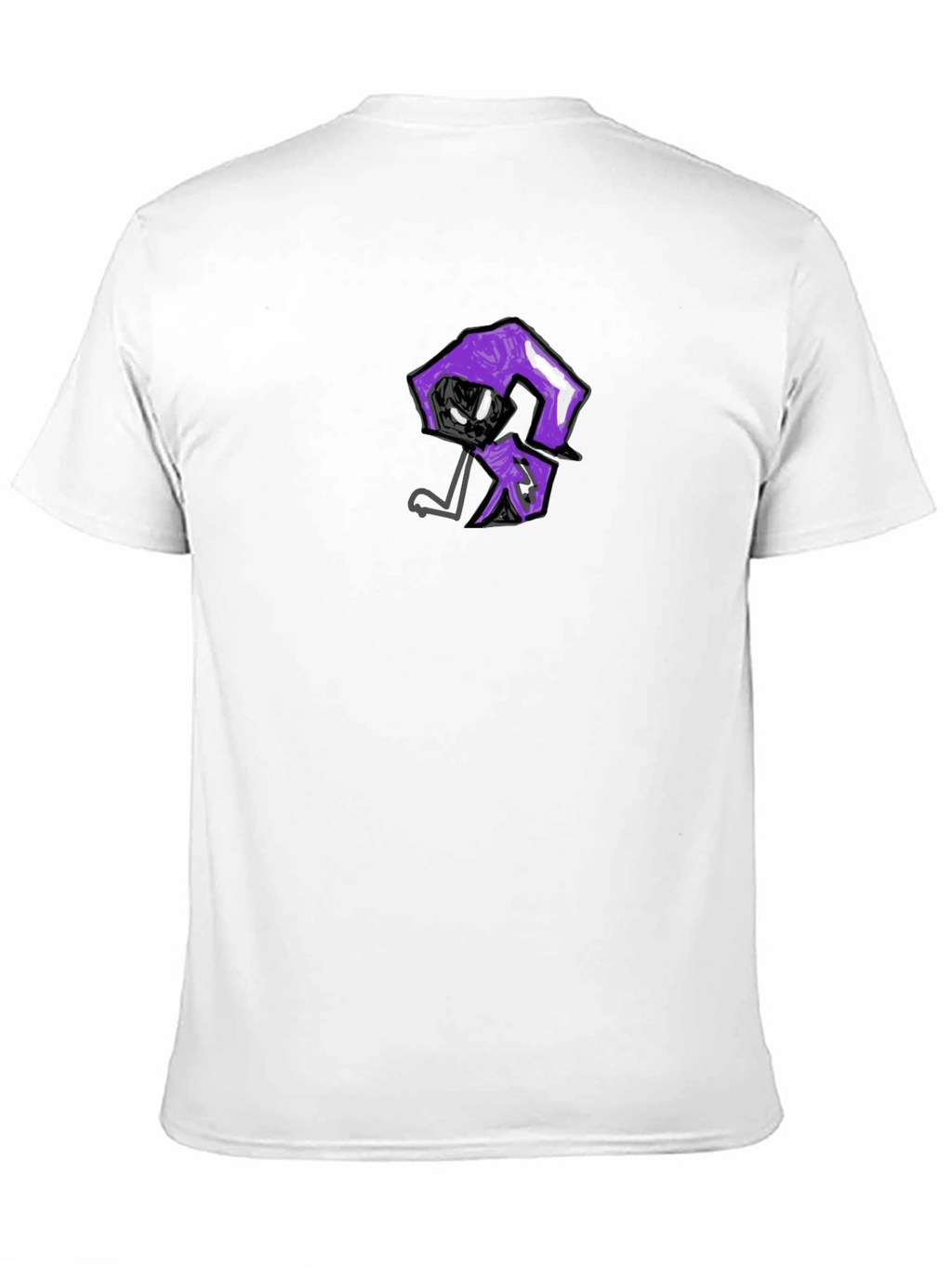 Mens Black T-Shirt with Unique Graphic Print