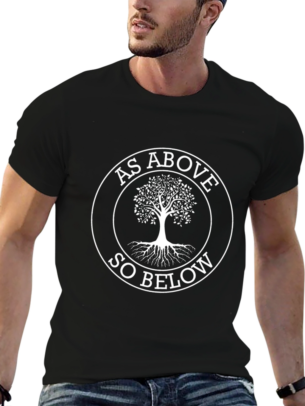 As Above So Below Tree T-Shirt