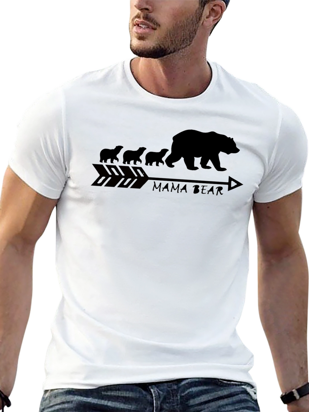 Mama Bear T-Shirt - Arrow Graphic