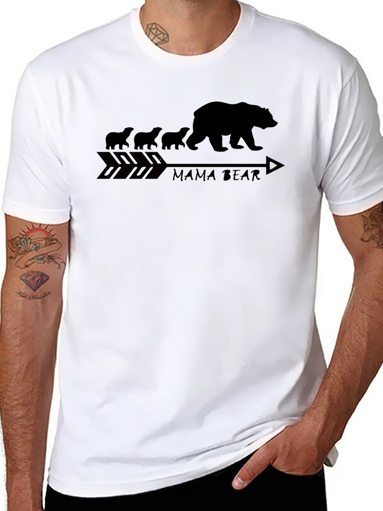 Mama Bear T-Shirt - Arrow Graphic