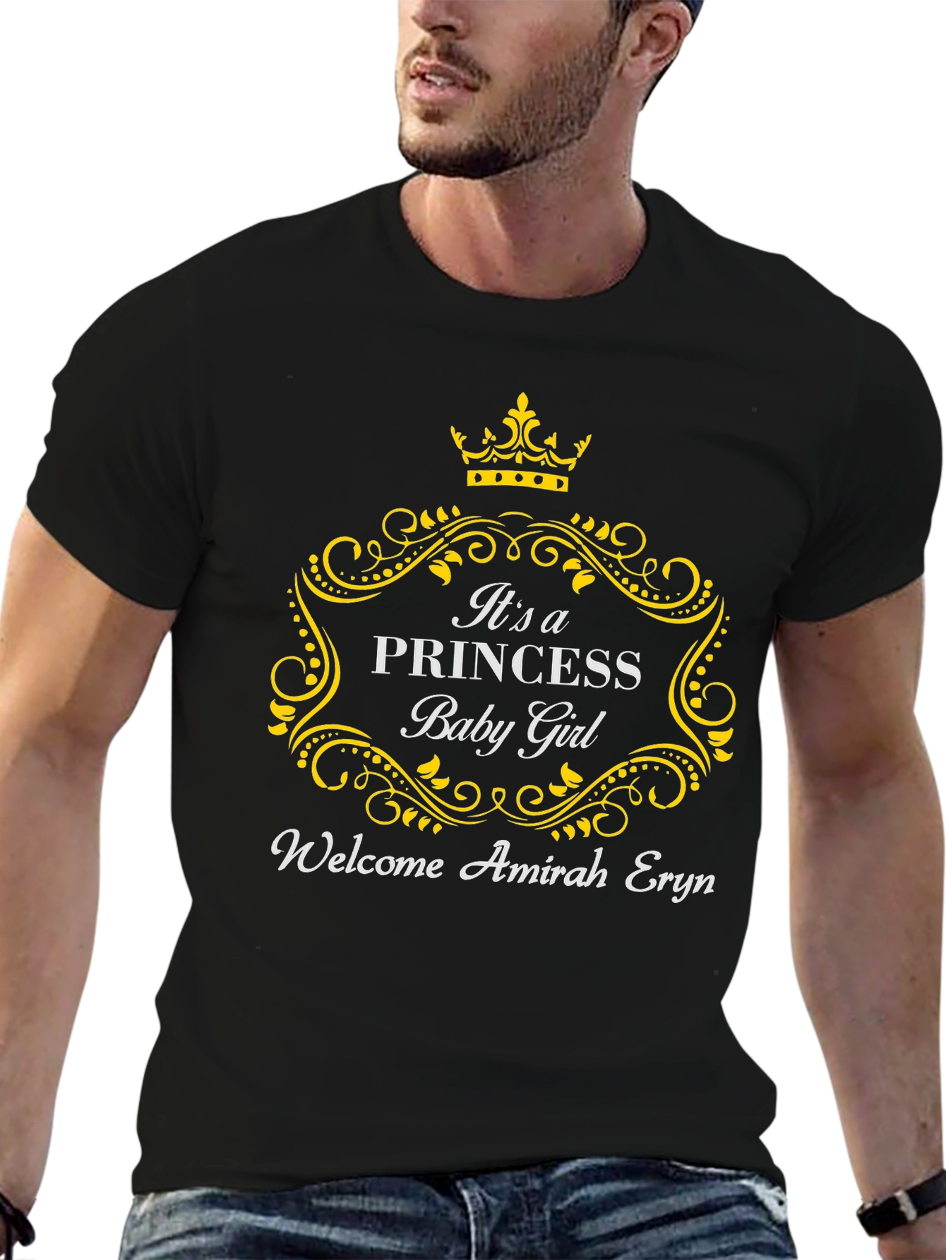 Princess Baby Girl Welcome T-Shirt - Custom Name