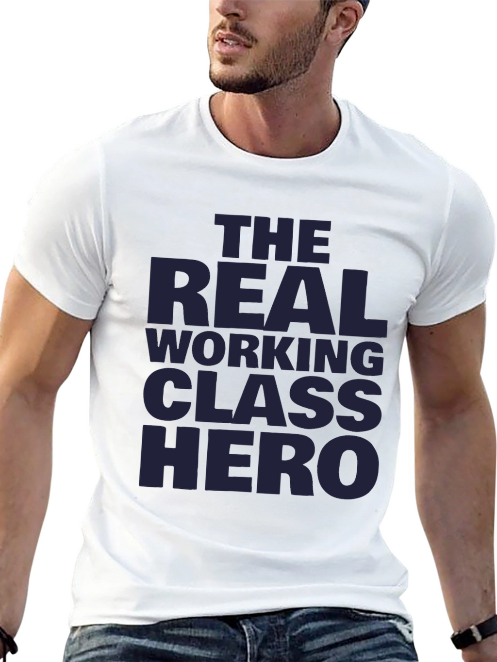 The Real Working Class Hero Black T-Shirt