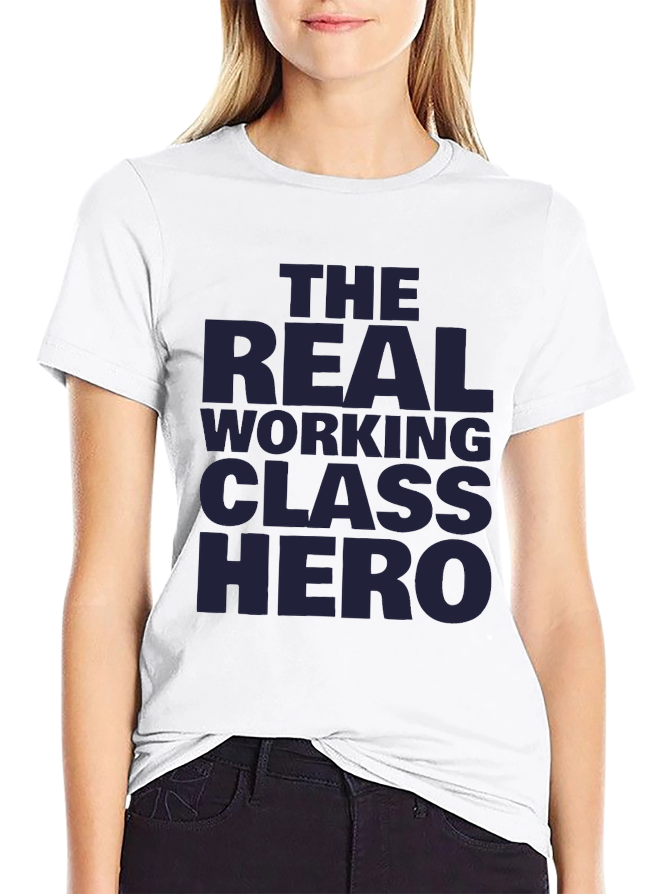 The Real Working Class Hero Black T-Shirt