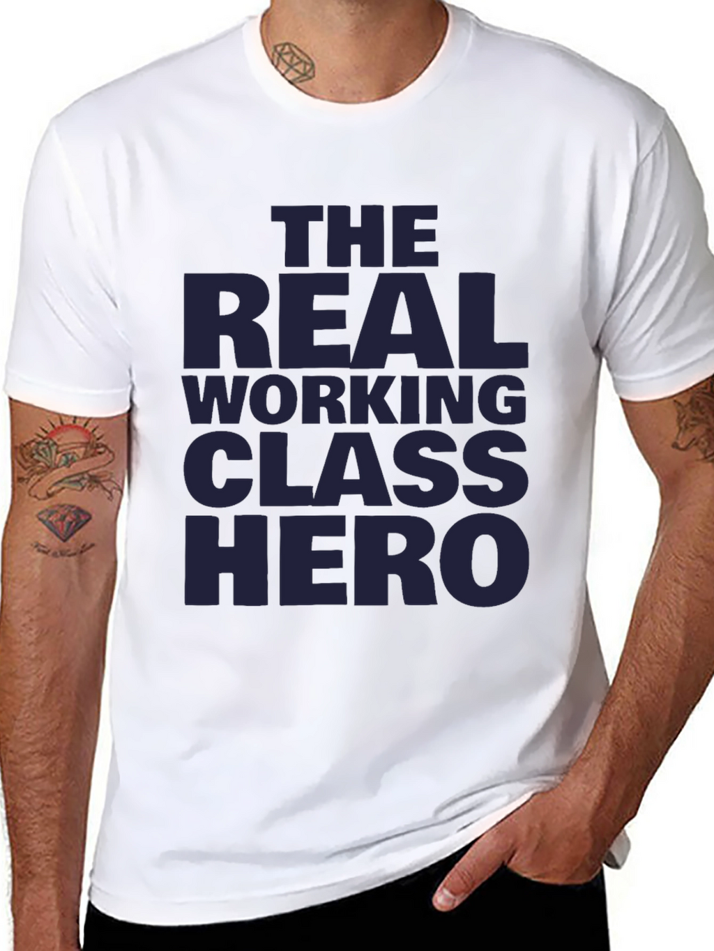 The Real Working Class Hero Black T-Shirt
