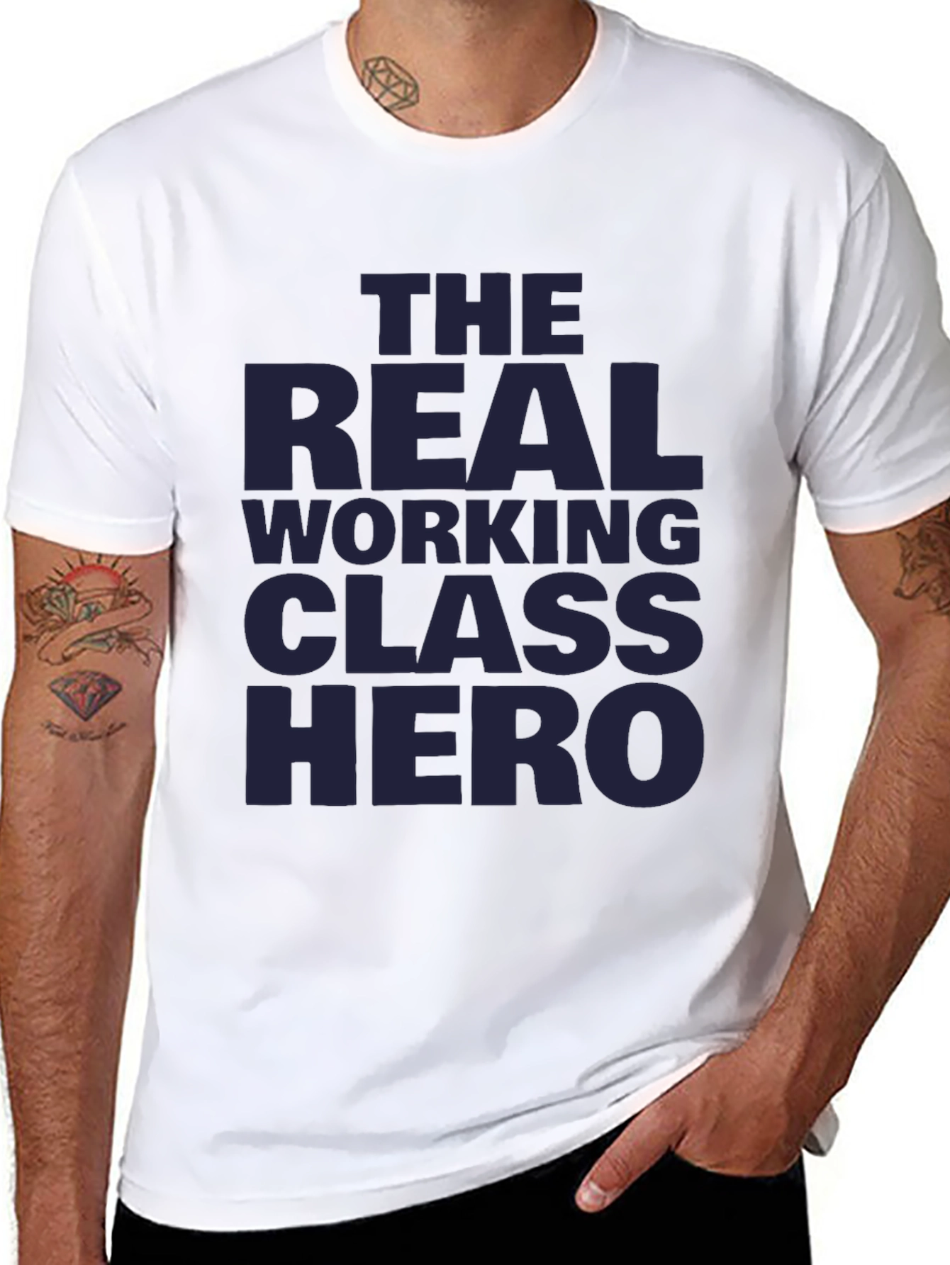 The Real Working Class Hero Black T-Shirt