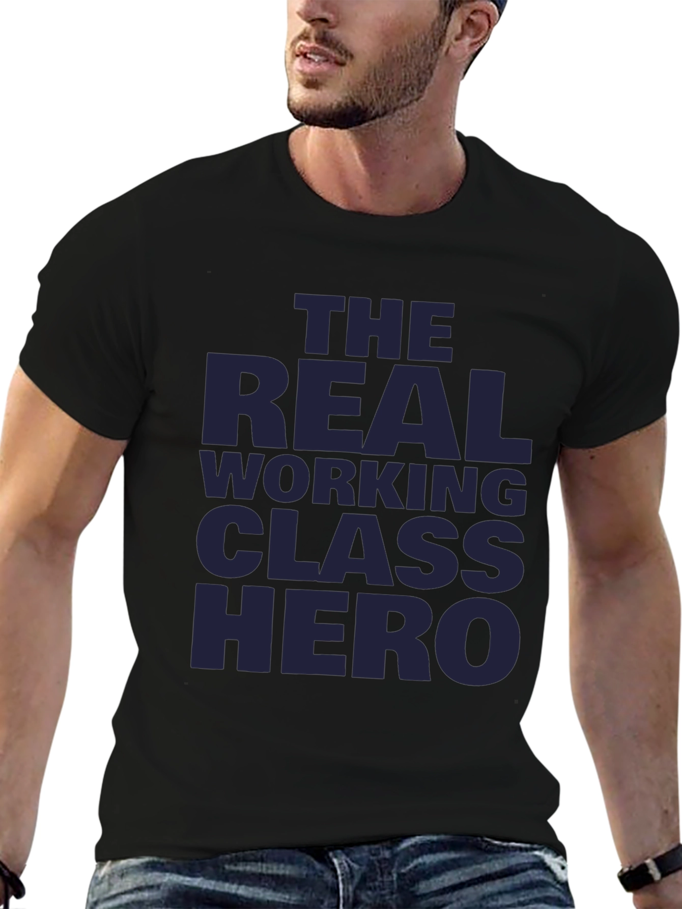 The Real Working Class Hero Black T-Shirt