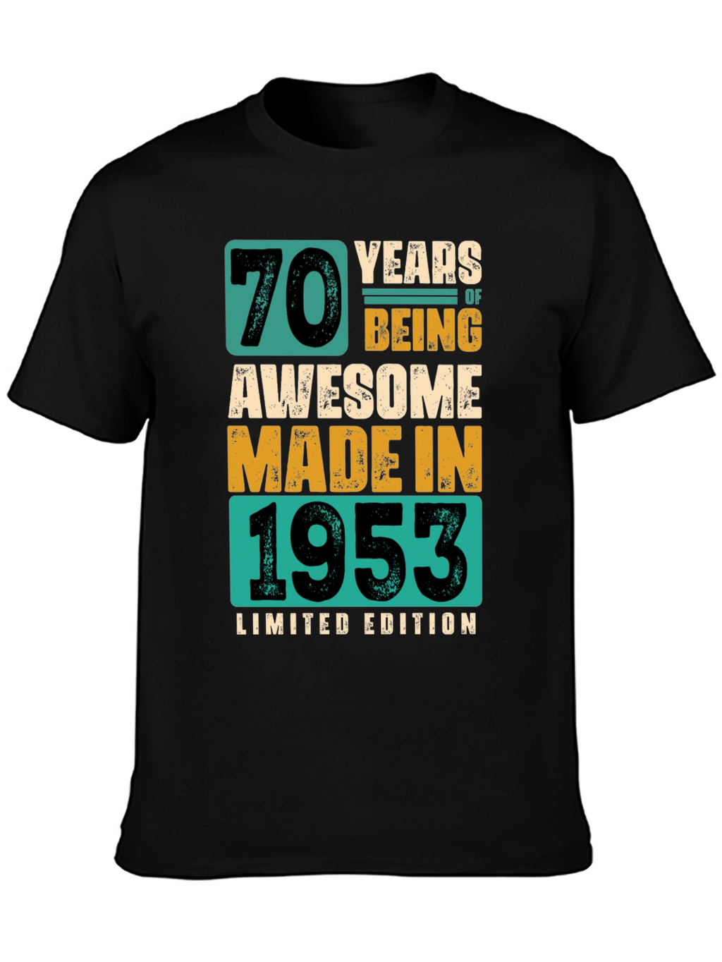 70th Birthday 1953 Limited Edition T-Shirt