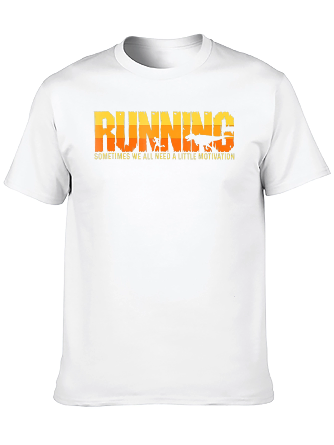 Running Motivation T-Shirt: Dinosaur Chase