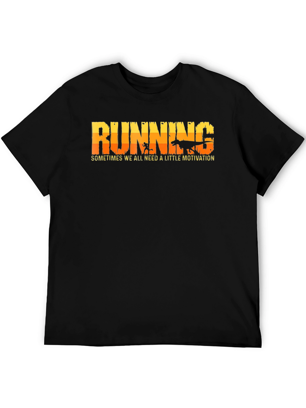 Running Motivation T-Shirt: Dinosaur Chase