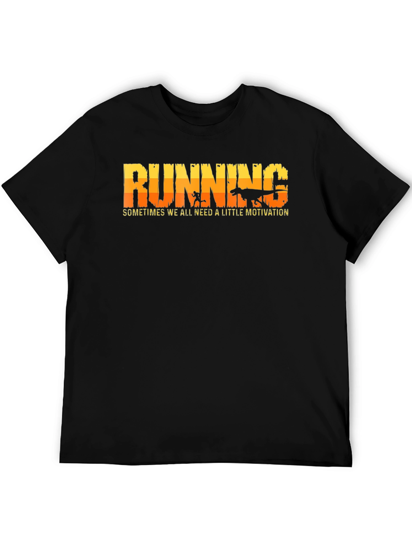 Running Motivation T-Shirt: Dinosaur Chase