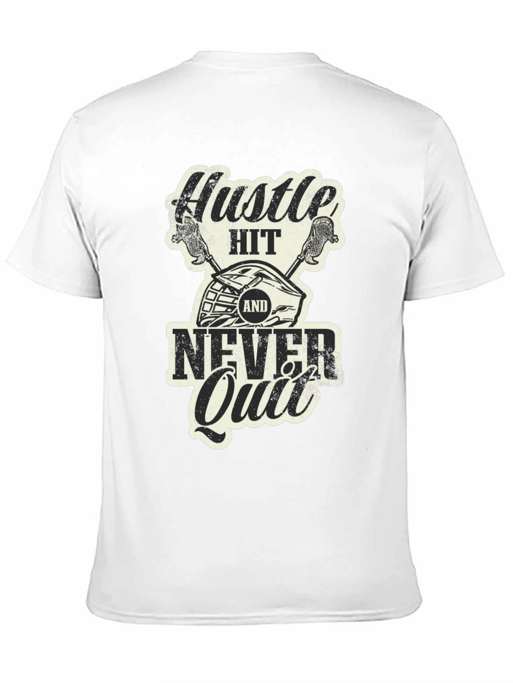 Hustle Hit Never Quit Graphic T-Shirt